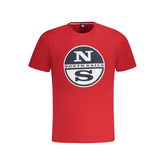 North Sails Red Cotton Men T-Shirt -   -  North Sails.